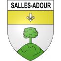 Stickers coat of arms Salles-Adour adhesive sticker