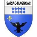 Sariac-Magnoac Sticker wappen, gelsenkirchen, augsburg, klebender aufkleber