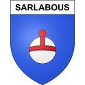 Sarlabous Sticker wappen, gelsenkirchen, augsburg, klebender aufkleber