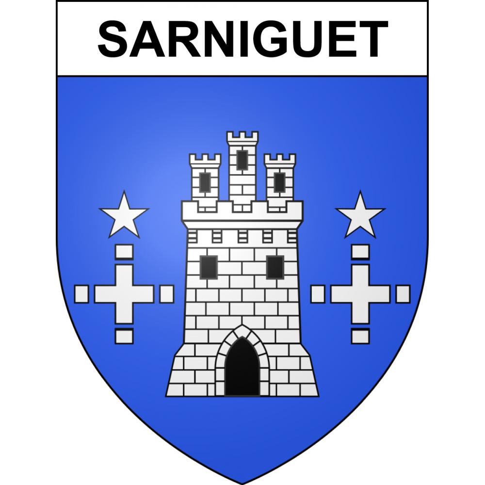 Sarniguet 65 ville sticker blason écusson autocollant adhésif