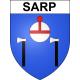 Pegatinas escudo de armas de Sarp adhesivo de la etiqueta engomada