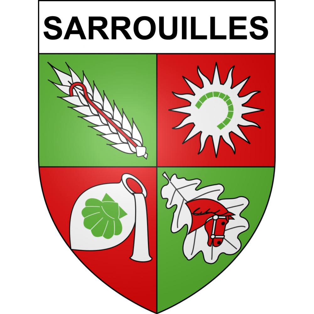 Sarrouilles Sticker wappen, gelsenkirchen, augsburg, klebender aufkleber