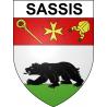 Sassis Sticker wappen, gelsenkirchen, augsburg, klebender aufkleber