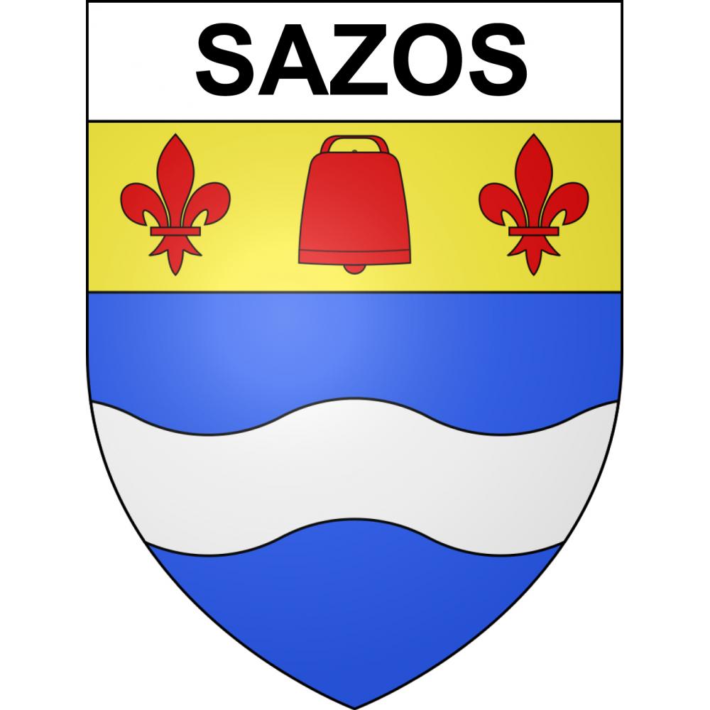 Sazos Sticker wappen, gelsenkirchen, augsburg, klebender aufkleber