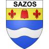 Sazos 65 ville sticker blason écusson autocollant adhésif