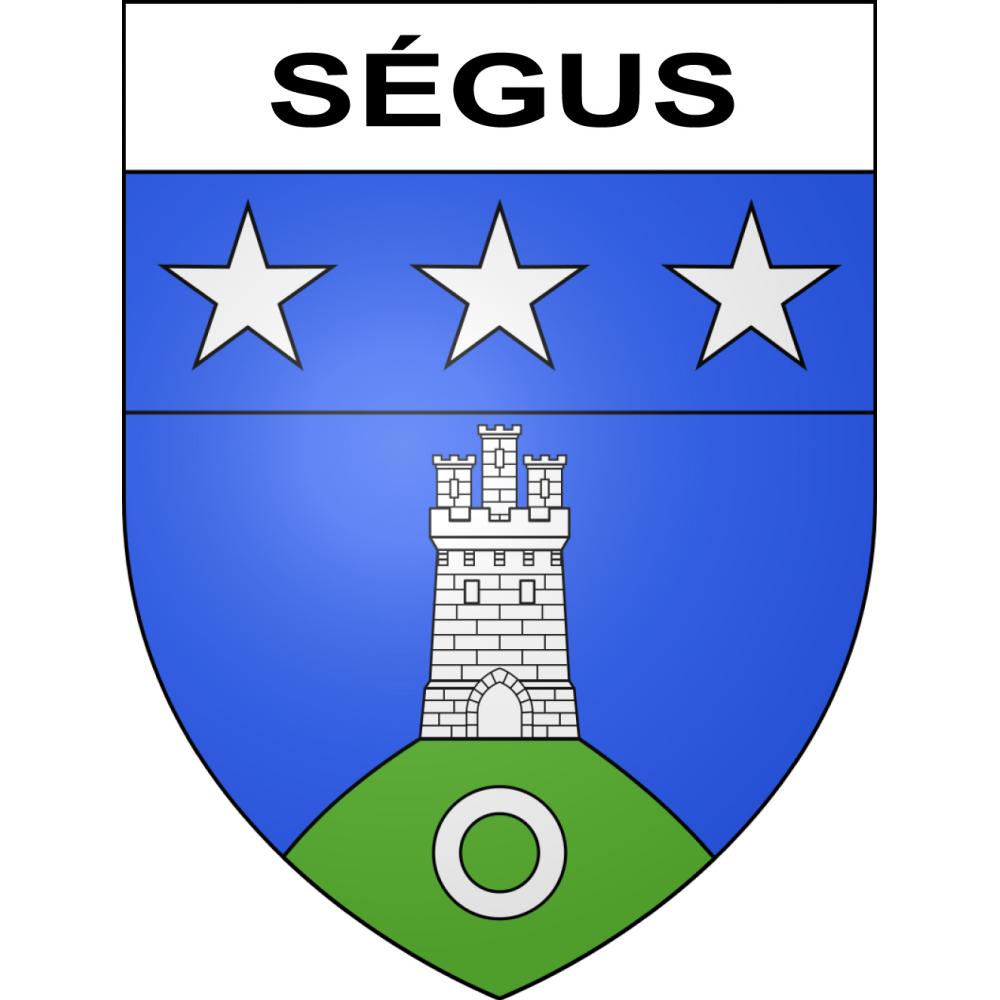 Pegatinas escudo de armas de Ségus adhesivo de la etiqueta engomada