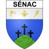 Sénac 65 ville sticker blason écusson autocollant adhésif