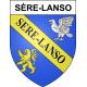 Pegatinas escudo de armas de Sère-Lanso adhesivo de la etiqueta engomada