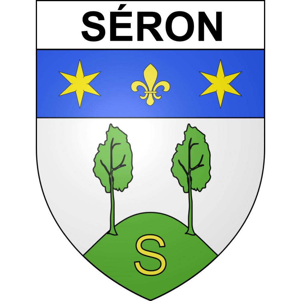 Séron 65 ville sticker blason écusson autocollant adhésif