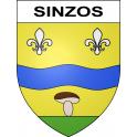 Sinzos Sticker wappen, gelsenkirchen, augsburg, klebender aufkleber