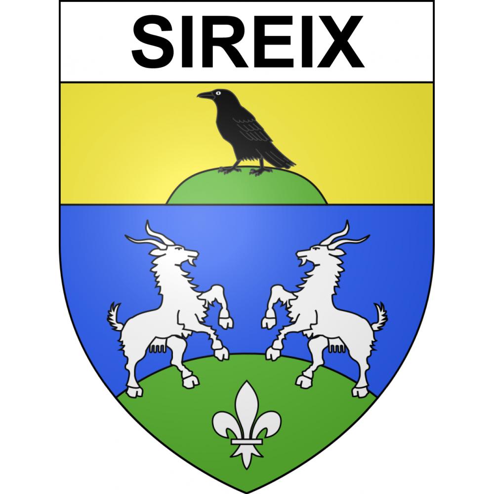 Sireix 65 ville sticker blason écusson autocollant adhésif