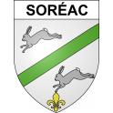 Stickers coat of arms Soréac adhesive sticker