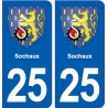 25 Sochaux blason autocollant plaque stickers