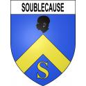 Stickers coat of arms Soublecause adhesive sticker