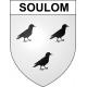 Soulom 65 ville sticker blason écusson autocollant adhésif