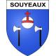 Souyeaux 65 ville sticker blason écusson autocollant adhésif