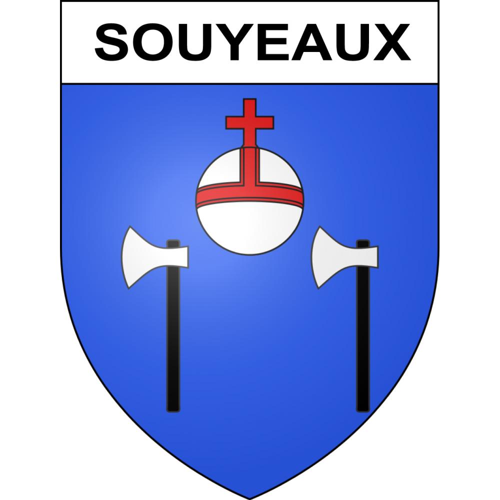 Souyeaux Sticker wappen, gelsenkirchen, augsburg, klebender aufkleber