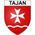 Pegatinas escudo de armas de Tajan adhesivo de la etiqueta engomada