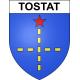 Pegatinas escudo de armas de Tostat adhesivo de la etiqueta engomada