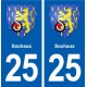 25 Sochaux blason autocollant plaque stickers