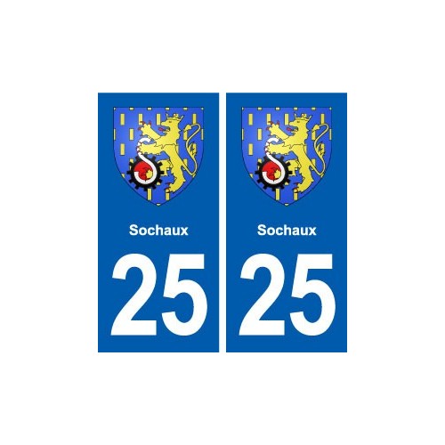 25 Sochaux blason autocollant plaque stickers