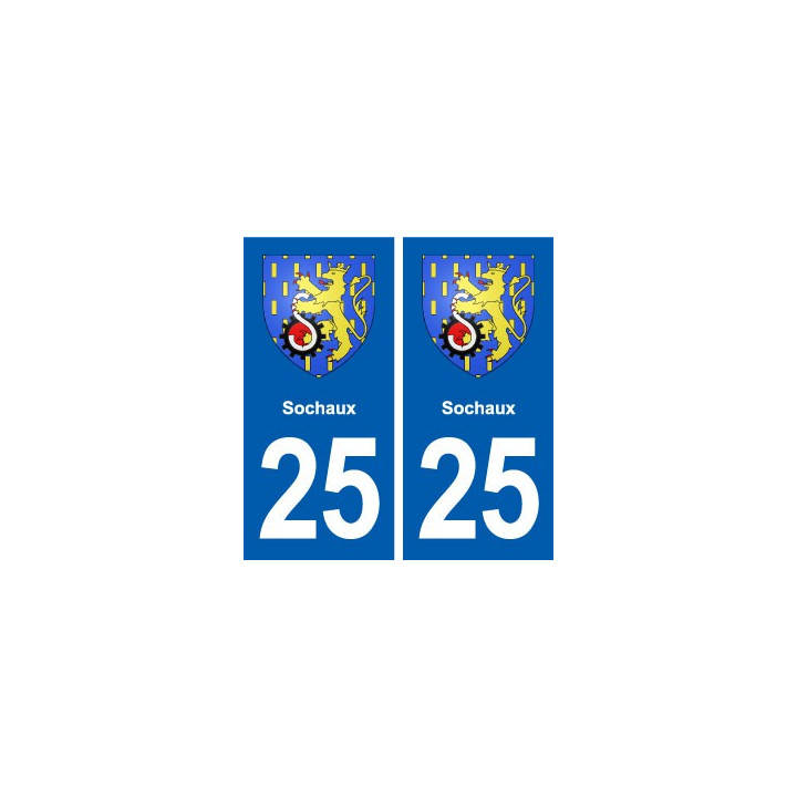 25 Sochaux blason autocollant plaque stickers
