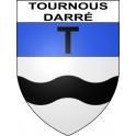 Pegatinas escudo de armas de Tournous-Darré adhesivo de la etiqueta engomada