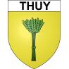 Pegatinas escudo de armas de Thuy adhesivo de la etiqueta engomada