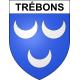 Stickers coat of arms Trébons adhesive sticker