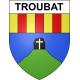 Stickers coat of arms Troubat adhesive sticker