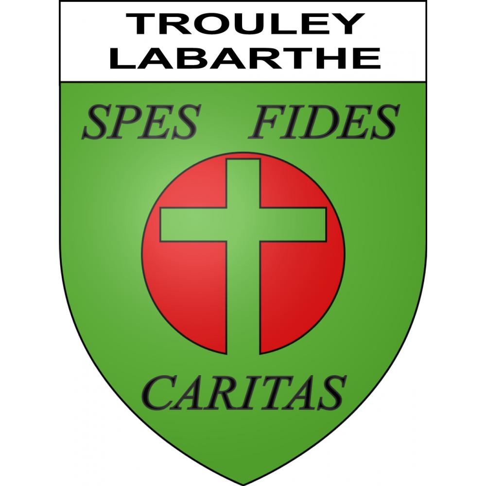 Trouley-Labarthe Sticker wappen, gelsenkirchen, augsburg, klebender aufkleber
