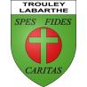 Stickers coat of arms Trouley-Labarthe adhesive sticker