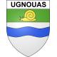 Ugnouas Sticker wappen, gelsenkirchen, augsburg, klebender aufkleber