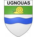 Pegatinas escudo de armas de Ugnouas adhesivo de la etiqueta engomada