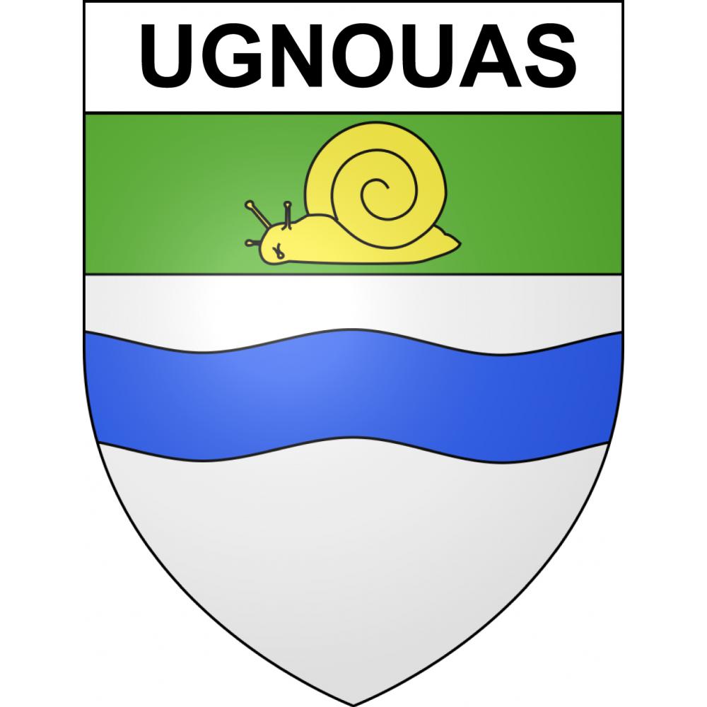 Ugnouas Sticker wappen, gelsenkirchen, augsburg, klebender aufkleber