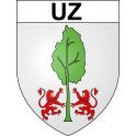 Uz Sticker wappen, gelsenkirchen, augsburg, klebender aufkleber