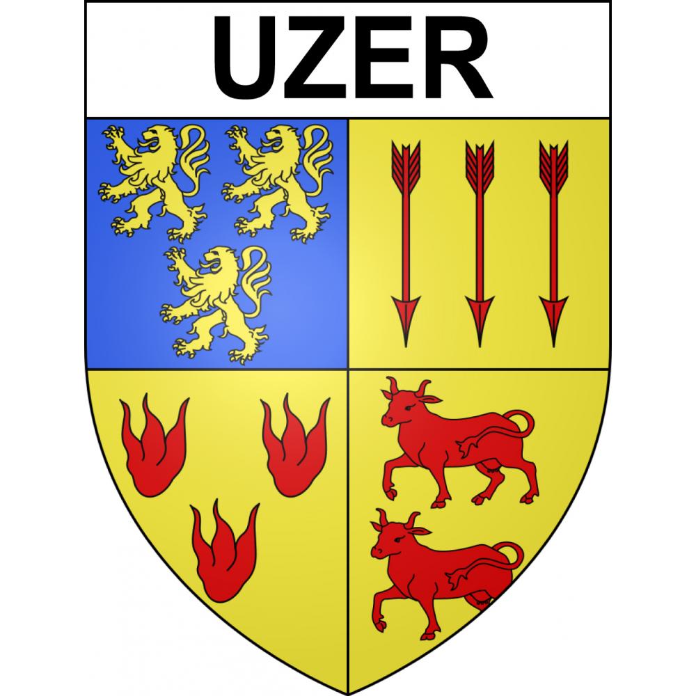 Uzer 65 ville sticker blason écusson autocollant adhésif