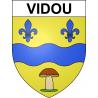 Vidou 65 ville sticker blason écusson autocollant adhésif
