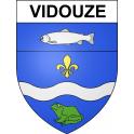 Stickers coat of arms Vidouze adhesive sticker