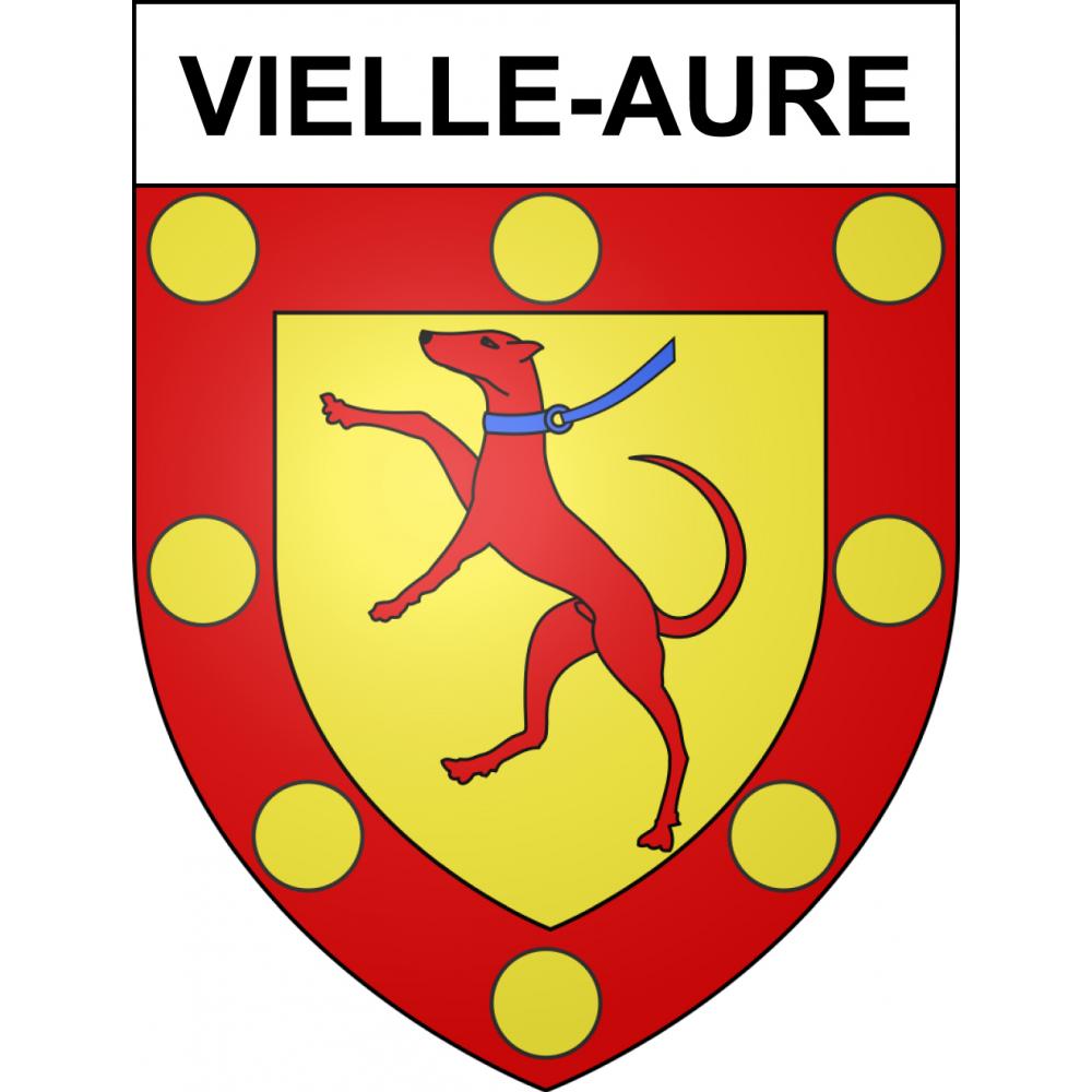 Pegatinas escudo de armas de Vielle-Aure adhesivo de la etiqueta engomada