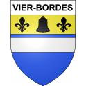 Vier-Bordes Sticker wappen, gelsenkirchen, augsburg, klebender aufkleber
