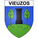 Stickers coat of arms Vieuzos adhesive sticker