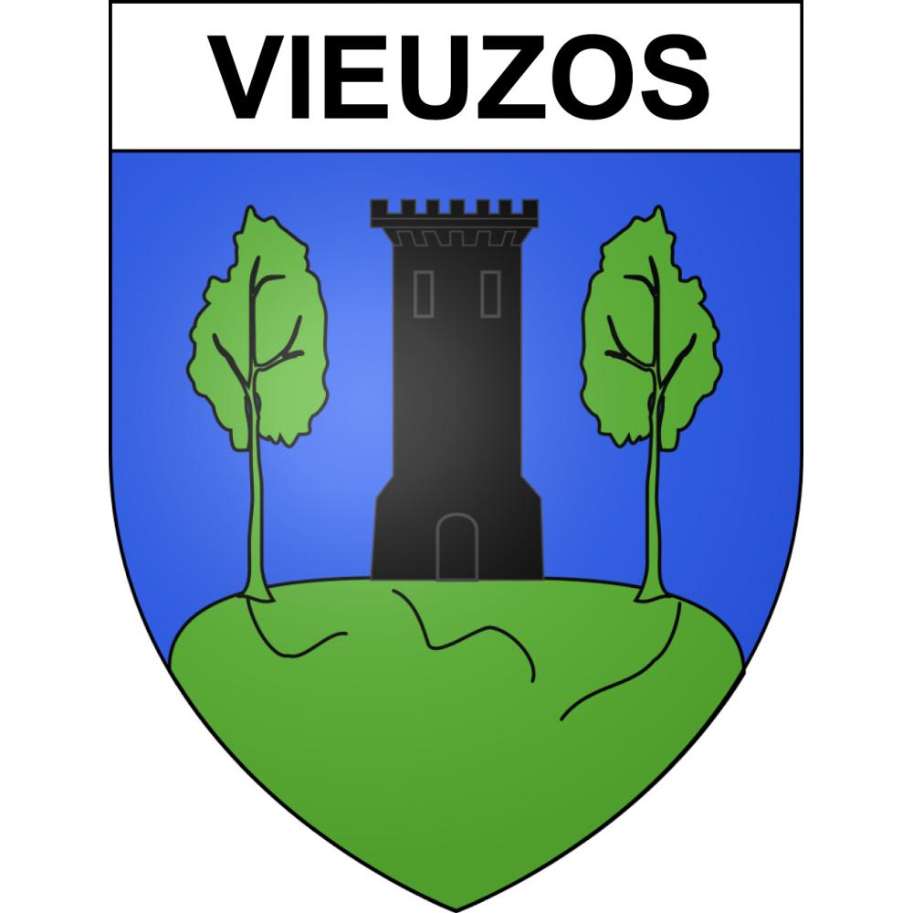 Vieuzos 65 ville sticker blason écusson autocollant adhésif