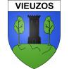 Stickers coat of arms Vieuzos adhesive sticker