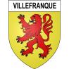 Stickers coat of arms Villefranque adhesive sticker