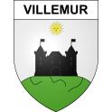 Villemur Sticker wappen, gelsenkirchen, augsburg, klebender aufkleber