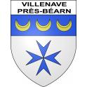 Stickers coat of arms Villenave-près-Béarn adhesive sticker