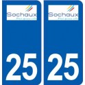 25 Sochaux logo autocollant plaque stickers