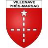 Stickers coat of arms Villenave-près-Marsac adhesive sticker