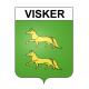Pegatinas escudo de armas de Visker adhesivo de la etiqueta engomada